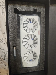 Видеокарта XFX AMD Radeon RX 9060 XT 16GB Mercury OC White Gaming Edition (RX-96TMERCW9) (GDDR6, 128 bit, PCI-E v5.0 x16) фото от покупателей 1