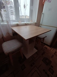 Стол в кухню Doros Коуд 70х70х74 см Белый/Дуб артизан (DRS-011439)