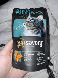 Хрумкі ласощі Savory Snack Подушечки для заохочення котів здоров’я зубів 60 г (4820232631478)A фото от покупателей 1