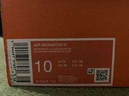 Мужские кроссовки кожаные Nike Air Monarch IV 415445-102 45.5 (11.5US) 29.5 см Белые (885259556795) фото от покупателей 3