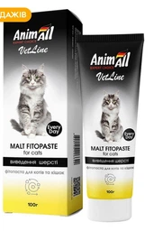 Фитопаста AnimAll VetLine для выведения шерсти для котов 100 г (4820150206642) фото от покупателей 3