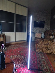 Напольная угловая RGB лампа торшер с пультом управления 1,2м фото от покупателей 1