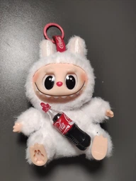 Детская мягкая игрушка сюрприз Лабубу Labubu Coca-Cola плюшевая, брелок для ключей сумки рюкзака для детей и взрослых 17 см фото от покупателей 18