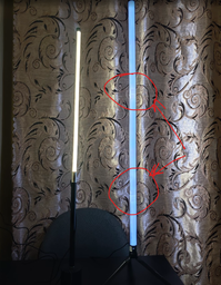 SMART світильник підлоговий 10W 5V RGB 1200x30mm чорний [4262380666139] EUROLAMP LED-FLD-10W(RGB)B