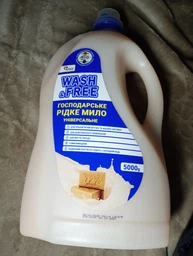 Средство для мытья универсальное. WASH-FREE жидкое хозяйственное мыло 1 л