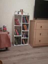 Стелаж полиця на 7 комірок для іграшок документів книг сувенірів Ламінована ДСП 495х1006х230 мм Антрацит фото від покупців 3