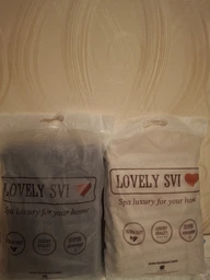 Набор 2 жаккардовых полотенца Lovely Svi для ванной, отелей, СПА, в подарок, 70 х 140 см и 50 х 90 см Oxford Stripe темно – серый Charcoal фото от покупателей 13