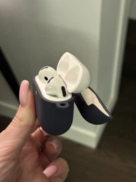 Чехол силиконовый с микрофиброй Wave Premium Silicone Case для Apple AirPods 4 gray