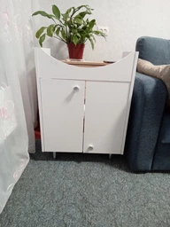 Тумба напольная MEBLIBUD Mary 60 c умывальником Cersanit Cersania 60 см белая фото от покупателей 14