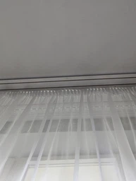Тюль из бамбуковой ткани с утяжелителем 300x240 см 1 шт Белый цвет матовый фото от покупателей 2