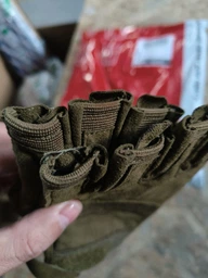 Рукавиці тактичні Mil-Tec Короткопалі M Олива ARMY FINGERLINGE OLIV (12538501-903-M) фото від покупців 2