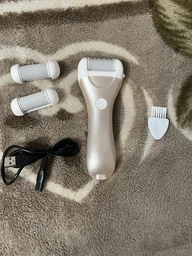 Пемза пилка для ног и пяток роликовая аккумуляторная Callus Remover 3W электрическая для шлифовки электропемза для педикюра USB розовая