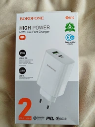 Сетевое Зарядное Устройство Borofone BN10 Sunlight PD65W Цвет Белый