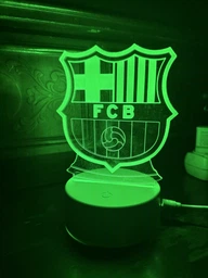 3D LED-нічник ФК «Барселона» з RGB-підсвіткою . Barcelona нічник