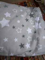 Простирадло на резинці Moon&Star Silver Stars Бязь Gold Люкс 80х200х25 см (MS-850000902)