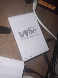 Mini Ups безперебійник для wi fi роутера 10400 mah юпс повербанк з автоперемиканням Model 103A міні упс джерело безперебійного живлення мережевого обладнання інтернет вай фай без світла powerbank ібп підвищуючий dc 9v та 12v білий
