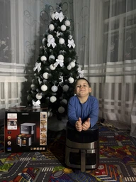 Многофункциональная мультипечь CROWNBERG AIR FRYER GRILL XL на 6,5 литров Аэрогриль , фритюрница без масла, аэрофритюрница 2000 Вт фото от покупателей 1