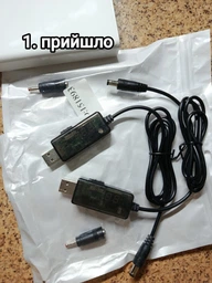 Універсальний кабель для роутера від павербанка з перетворювачем 5V — 9V/12V USB-DC 5,5*2.1 + 3.5x1.35 мм фото від покупців 5
