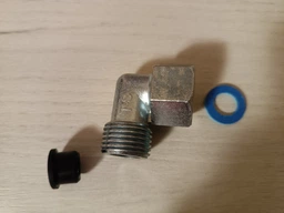Уголок 1/2 для газової плити під гайку Luxor YG 90 + ущільнювач, латунь, нержавіюча сталь фото от покупателей 2