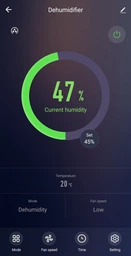 Осушувач повітря Evoair FlexyDry 12 Smart, продуктивність 12 л/24 год, датчик вологості, функція іонізації, сушіння білизни, резервуар 2,2 л, Smart управління фото від покупців 14