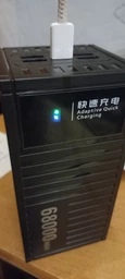 Повербанк УМБ 68000 mah QC 3.0 PD20 powerbank Andowl Q-CD6500Х1 потужний павербанк для ноутбука телефона роутера зовнішній портативний акумулятор з дисплеєм великої ємності червоний фото від покупців 5