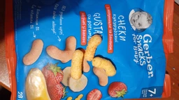 Кукурудзяні снеки Gerber з Полуницею та Бананом для дітей із 7 місяців 28 г (8445291463554) фото від покупців 3
