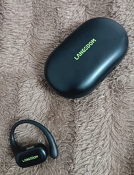Навушники бездротові Bluetooth з шумозаглушенням вологозахисні для спорту спортсменів бездротові з спрямованим звуком спортивні для бігу тренувань залу портативний з кейсом фото від покупців 4