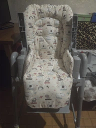 Чохол на стільчик для годування Bambi M 3233 плащівка Бегемотики на молочному DavLu (B-0007) фото від покупців 3