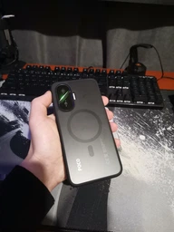 Захисний чохол Deexe Matte Skin with MagSafe для Xiaomi Poco F7 - Black фото від покупців 2