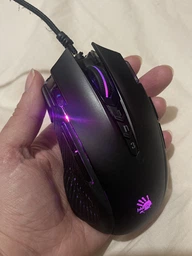 Миша ігрова A4Tech Bloody J90s (Black), Activated, Extra Fire Button, 8000 CPI, RGB, 20 млн. натискань, чорна, RGB підсвічування фото від покупців 4