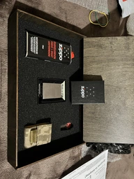 Подарунковий набір Zippo Запальничка 207 + Коробка + Бензин + Кремні + Чохол molle піксель