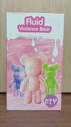 Флюидный мишка сделай сам DIY Creative Fluid Bear 23 см с красками 3 шт / Набор раскраска игрушка медвежонок для творчества фото от покупателей 2