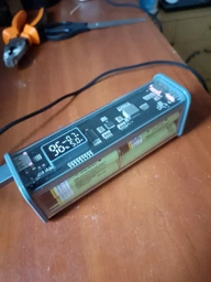 Корпус-кейс повербанку DIY Pro /Зроби сам, під пайку елементів живлення, для фахівців/ 22.5W PD QC під АКБ 8x18650 синій-прозорий фото від покупців 2