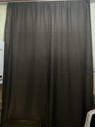 Комплект готових штор VR-Textil Льон Мішковина № 107ш Венге 100х270 см 2 шт (31-111) фото від покупців 2