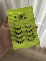 Набор накладных 3D ресниц 7 пар зел