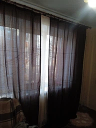 Комплект готових штор VR-Textil Льон Мішковина № 107ш Венге 150х270 см 2 шт (30-022)