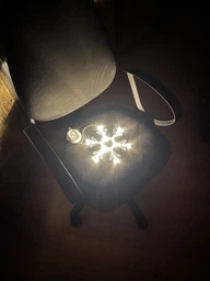 Світлодіодна сніжинка для декору Snowflake 9 LED 18 см фото от покупателей 1