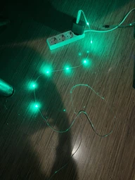 Розумна смарт гірлянда музична для танців Meiq-it Led RGB 10 метрів на 100 ламп від usb павербанк управління через телефон, smart гірлянди роса з синхронізацією музики через Bluetooth різнокольорова фото від покупців 4
