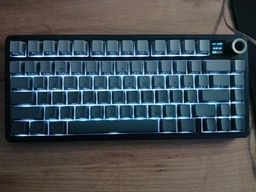 Игровая механическая беспроводная клавиатура AULA F75 Max WHITE-BLUE, 75%, RGB, USB-C, hot-swap, Reaper Switch с TFT-экраном и регулятором громкости фото от покупателей 2