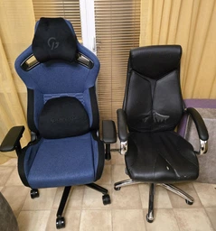 Геймерське ігрове крісло GamePro GC900DB Size XL Fabric Dark Blue фото від покупців 2