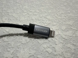 Кабель AUX Mini-jack 3.5 mm to Lightning Essager для iPhone / iPad Перехідник адаптер Аукс на лайтнінг для навушників 3.5 мм Black-Grey фото від покупців 1