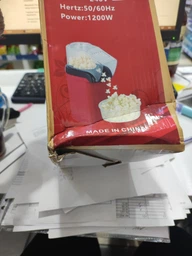 Апарат для приготування попкорну Minijoy Popcorn Machine 1200Вт червоний фото від покупців 2