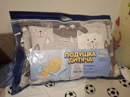 Подушка дитяча антиалергенна Руно Grey Cat 40 х 60 см (Р309.52_Grey Cat) фото от покупателей 3