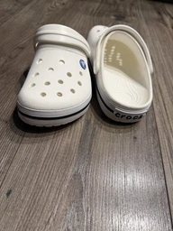 Сабо Crocs Crocband 39 бежевый/белый 11016 фото от покупателей 4