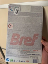 Твердий туалетний блок для унітазу Bref Кольорова вода Евкаліпт 50 г х 4 шт