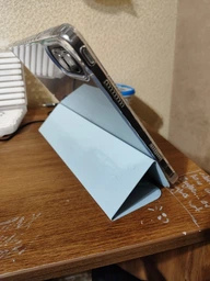 Чехол Transparent Origami на Xiaomi Redmi Pad Pro (12.1") / чехол для планшета с функцией подставки / (голубой) фото от покупателей 2