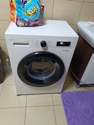 Пральна машина LG фронтальна, 7кг, 1200, A+++, 44см, дисплей, пара, інвертор, білий (F2Y1HS6W) фото від покупців 1