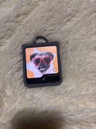 Чехол силиконовый с кольцом Silicone Cover with Ring для Samsung Galaxy Z Flip6/Flip 7 FE/ Flip5 Gray SM-F741/SM-F761/SM-F731