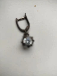 Сережки підвіски з фіанітами зі срібла 925 (АРТ. №6215) Dadiverin Jewelry