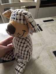Игрушка для собак Trixie Собака в клеточку 26 см Бело-коричневый (35977) фото от покупателей 3